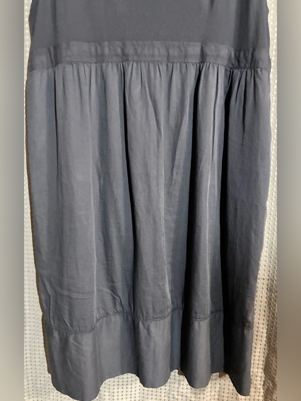 Standard James Perse Mix Media Dress Sz 4 Blue Pockets Minimalist Staple USA - Picture 10 of 11
